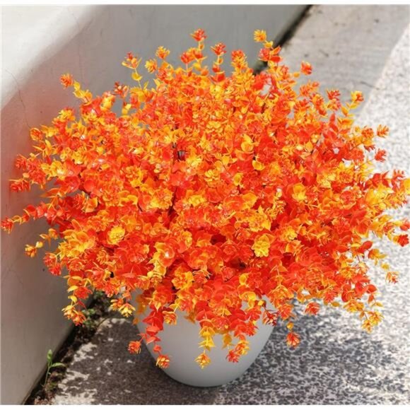 Ivydale Artificial Fake Outdoor Outside Mums Flowers Plants for Fall Autumn, 12 - Picture 1 of 7